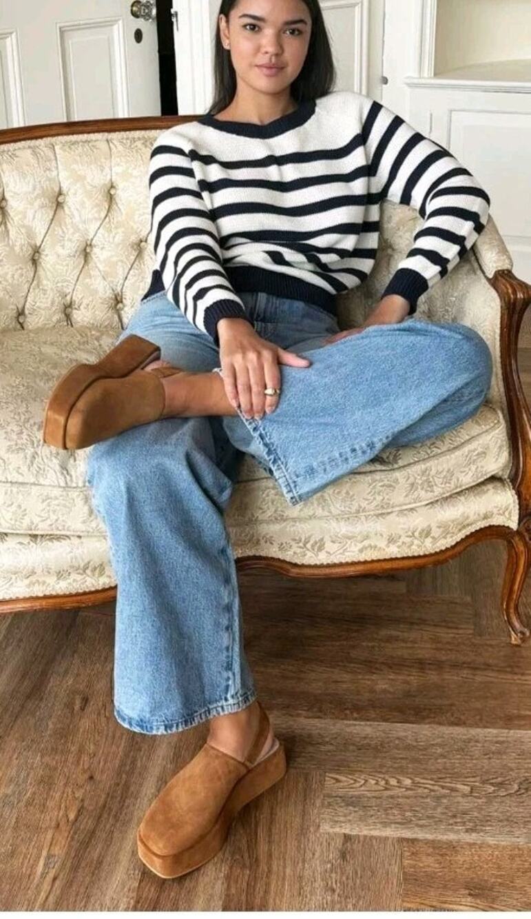 Emerson Fry Tan Suede Platform Mules